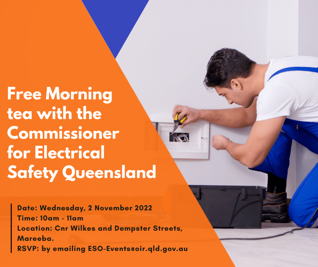 Electrical Safety Office Morning tea with the Commissioner Mareeba Shire Council