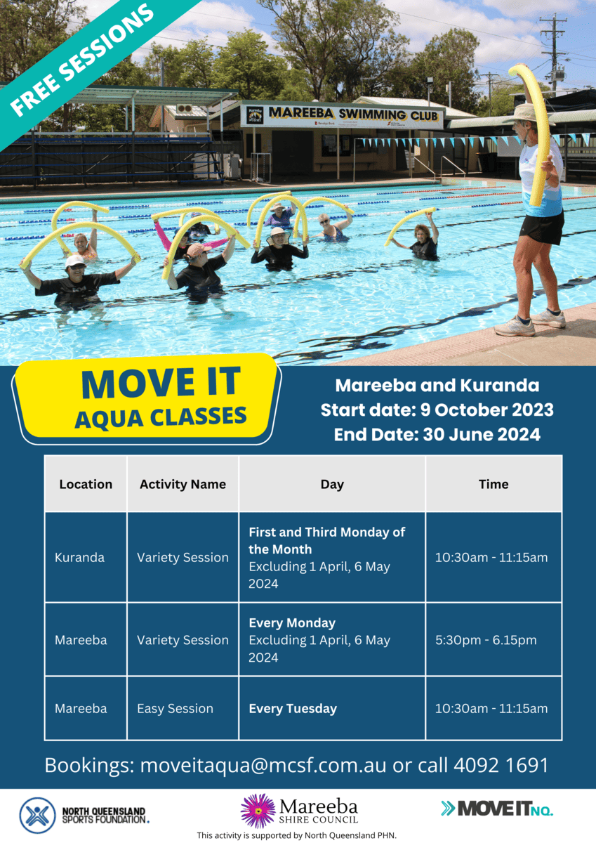 Mareeba, Variety Session Move It Aqua Class Mareeba Shire Council