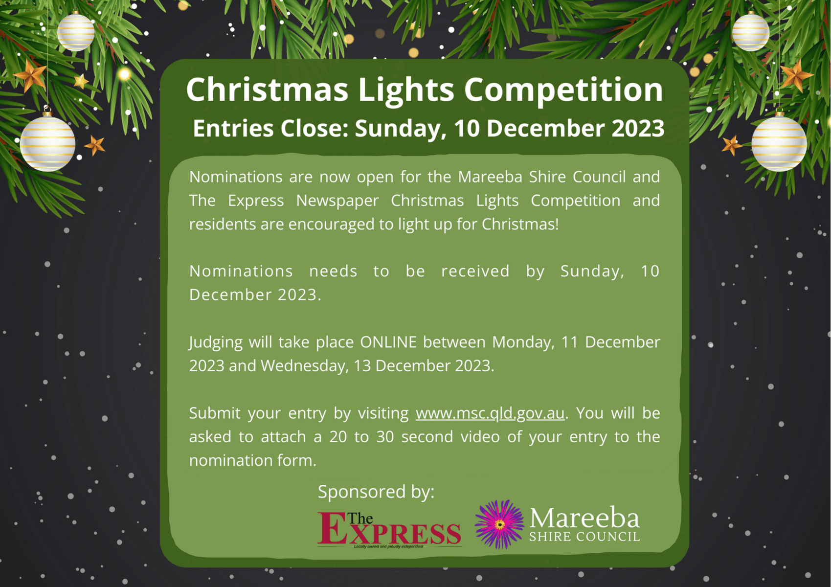 Christmas Celebrations 2023 Mareeba Shire Council